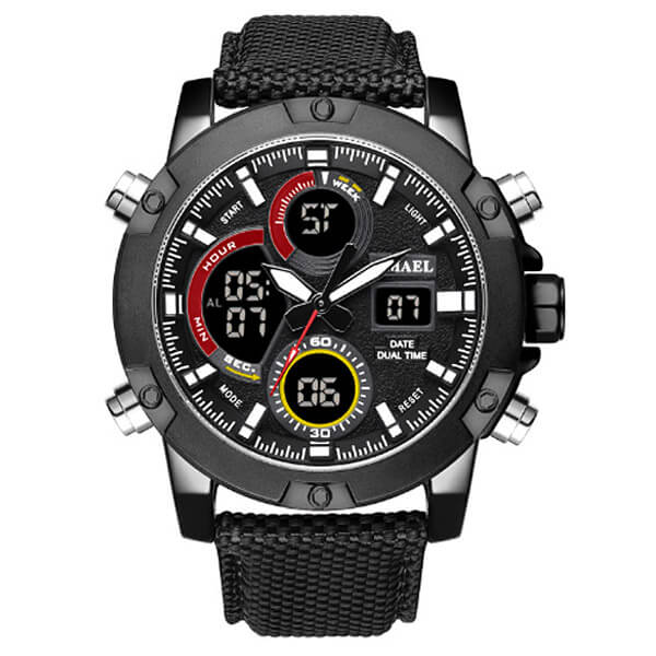 SMAEL 1325 Watch Dual Display - Black Ανδρικά -> Ανδρικά Ρολόγια -> Ρολόγια Στρατιωτικά