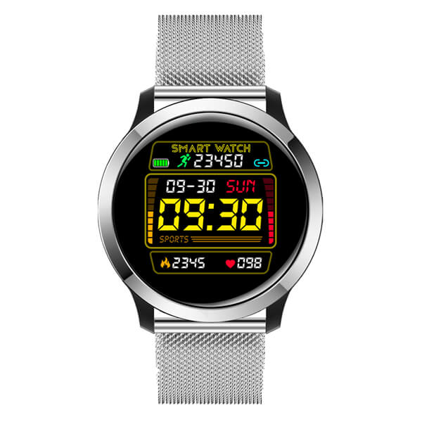 Smartwatch NO.1 E70 ECG Blood Pressure Heart Rate Monitor - Steel Silver