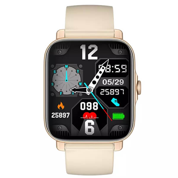 Smartwatch Bakeey GT30 - Gold Silicone Γυναικεία  -> Γυναικεία Ρολόγια -> Ρολόγια Smartwatch