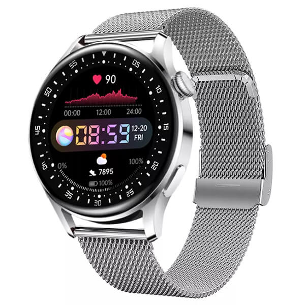 Smartwatch Bakeey D3 Pro - Silver Steel Γυναικεία  -> Γυναικεία Ρολόγια -> Ρολόγια Smartwatch