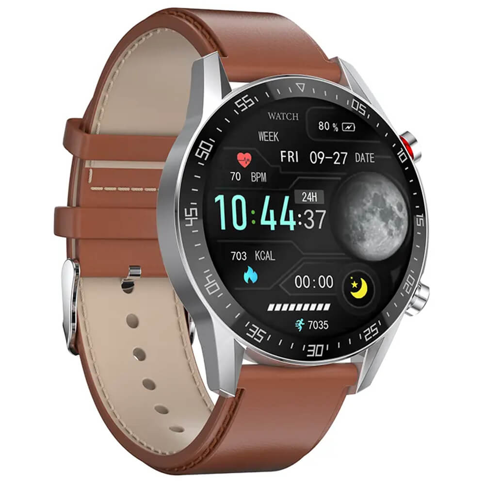 Bakeey SK7 Plus - Brown Leather Γυναικεία  -> Γυναικεία Ρολόγια -> Ρολόγια Smartwatch