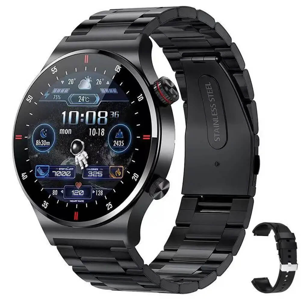 Smartwatch Microwear QW33 - Black Steel Γυναικεία  -> Γυναικεία Ρολόγια -> Ρολόγια Smartwatch
