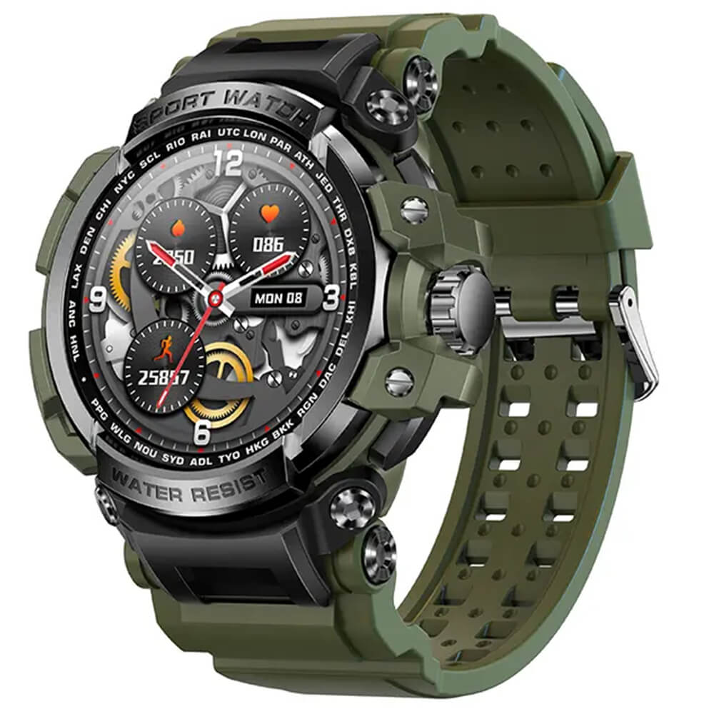 Smartwatch Microwear LC16 - Army Green Γυναικεία  -> Γυναικεία Ρολόγια -> Ρολόγια Smartwatch