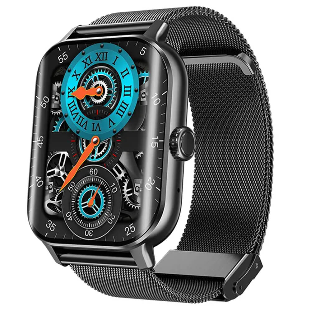 Smartwatch Microwear F12 - Black Steel Γυναικεία  -> Γυναικεία Ρολόγια -> Ρολόγια Smartwatch