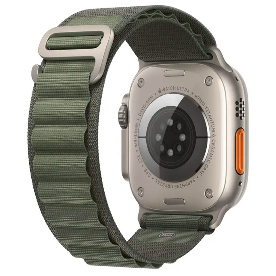 ΛΟΥΡΙ CANVAS OCEAN/ALPINE LOOP fit for 42/44/45/49mmmm - Army Green Ανδρικά -> Ανδρικά Ρολόγια -> Λουράκια Smartwatch -> για Apple watch