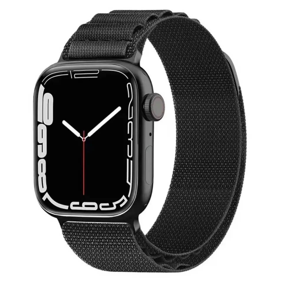 ΛΟΥΡΙ CANVAS OCEAN/ALPINE LOOP fit for 42/44/45/49mmmm - Black Ανδρικά -> Ανδρικά Ρολόγια -> Λουράκια Smartwatch -> για Apple watch