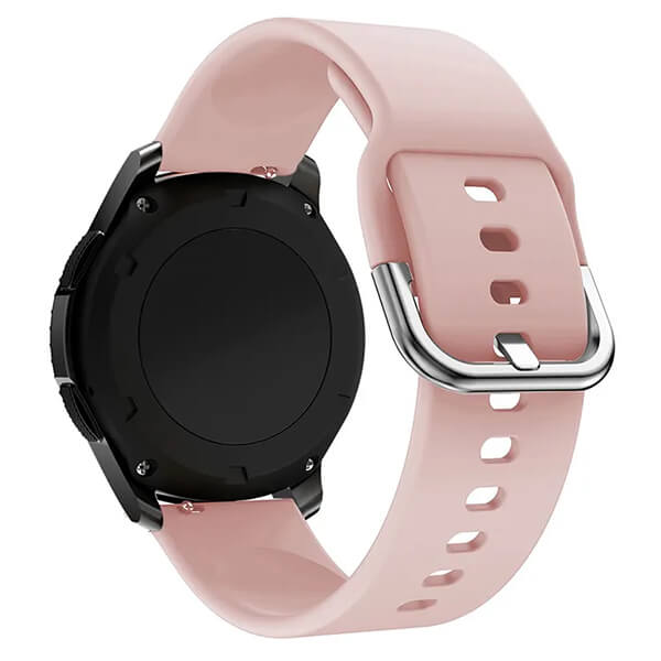ΛΟΥΡΙ ΣΙΛΙΚΟΝΗΣ 22mm - Pink Ανδρικά -> Ανδρικά Ρολόγια -> Λουράκια Smartwatch -> για Android watch