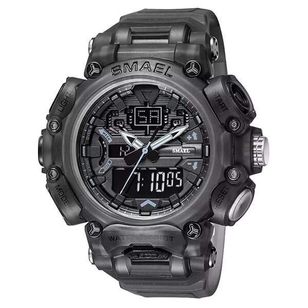 SMAEL 8053 Sports Watch Military Dual Display - Black Ανδρικά -> Ανδρικά Ρολόγια -> Ρολόγια Στρατιωτικά