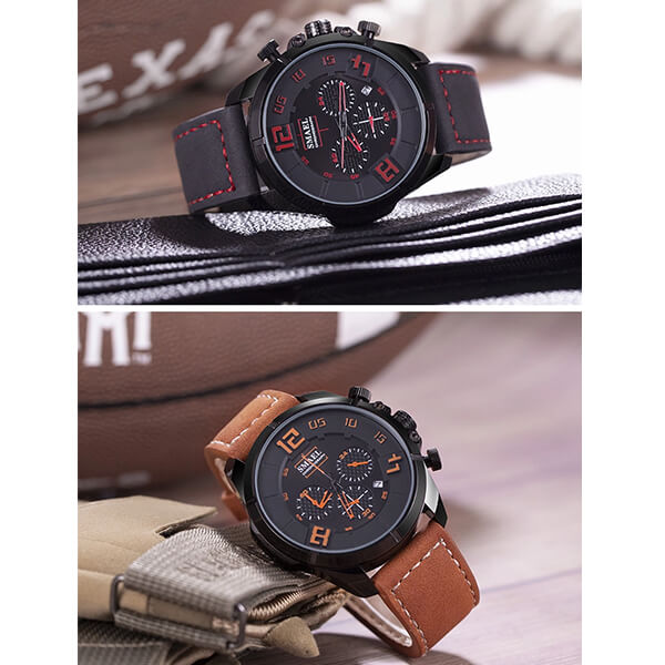 SMAEL 9075 Sports Watch Military Dual Display - Black