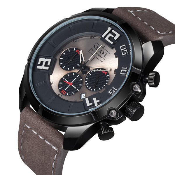 SMAEL 9075 Sports Watch Military Dual Display - Black