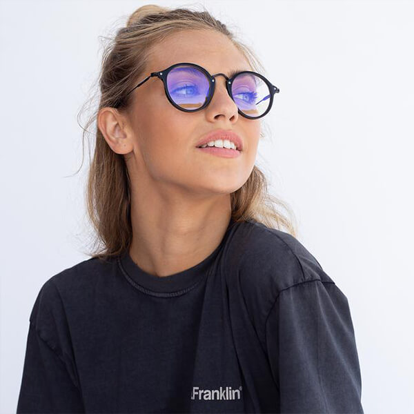 D.Franklin Roller Shiny Black Blue Block DFKSUN0800