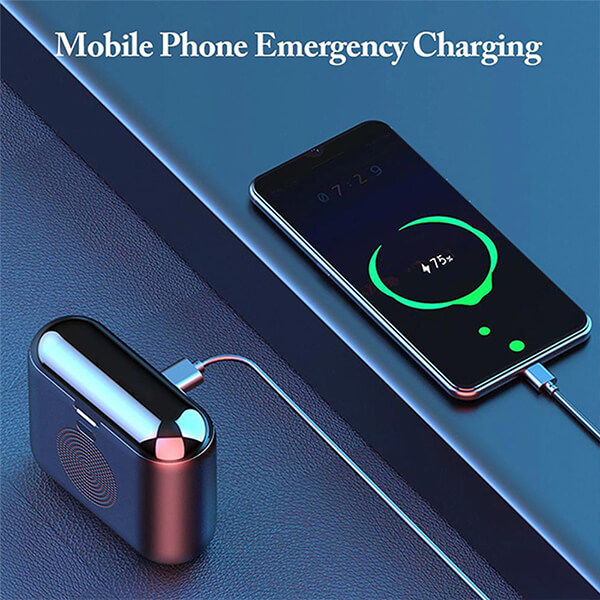 Bluetooth ακουστικά ZTX F9-5 Pro Black - Powerbank 2000mAh