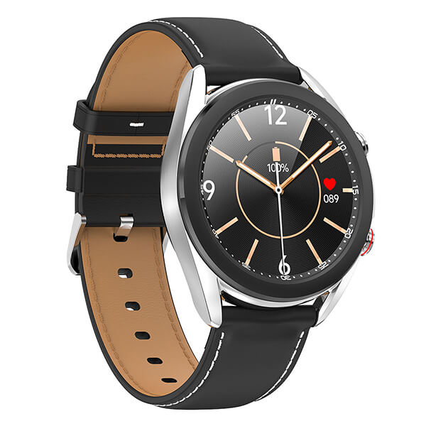 Smartwatch Bakeey  SK8 - Black Leather