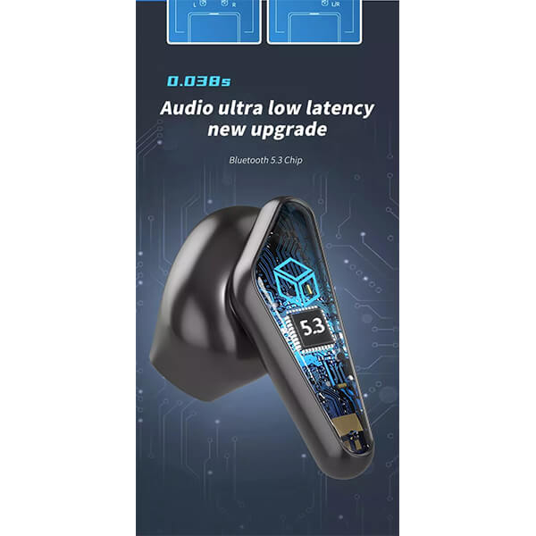 Bluetooth ακουστικά ZTX K66 Gaming Earbuds - Blue