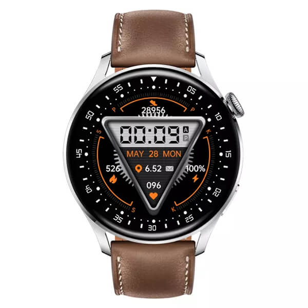Smartwatch Bakeey  D3 Pro - Brown Leather