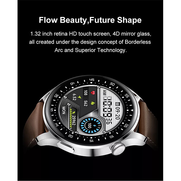 Smartwatch Bakeey  D3 Pro - Silver Steel