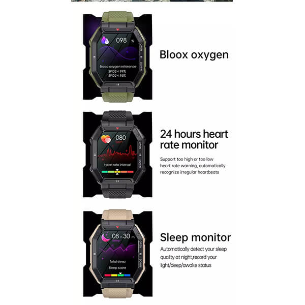 Smartwatch Bakeey  K55 - Khaki 