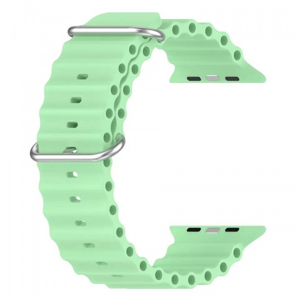 ΛΟΥΡΙ ΣΙΛΙΚΟΝΗΣ OCEAN fit for 42/44/45/49mmmm - Pistachio