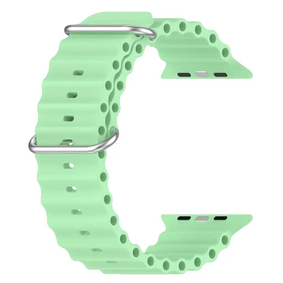 ΛΟΥΡΙ ΣΙΛΙΚΟΝΗΣ OCEAN fit for 42/44/45/49mmmm - Pistachio