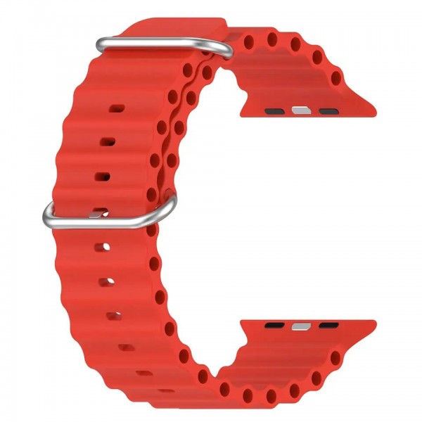 ΛΟΥΡΙ ΣΙΛΙΚΟΝΗΣ OCEAN fit for 42/44/45/49mmmm - Red