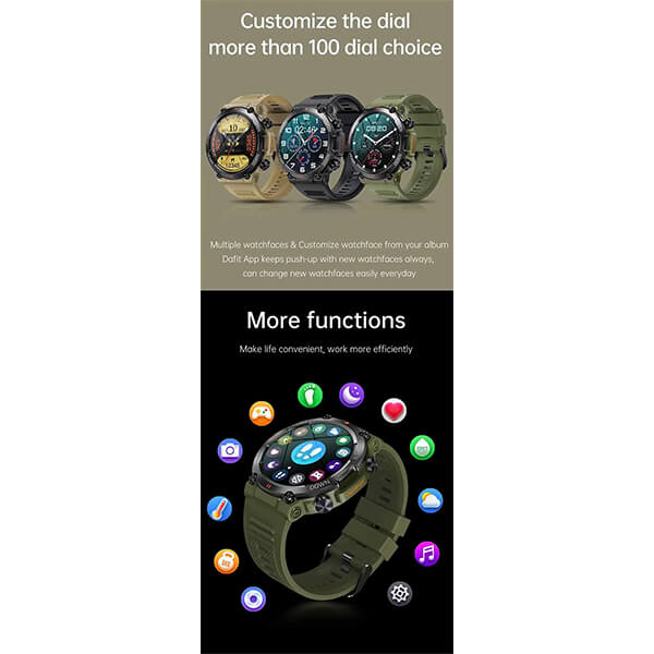 Smartwatch Bakeey  K76 Pro - Khaki