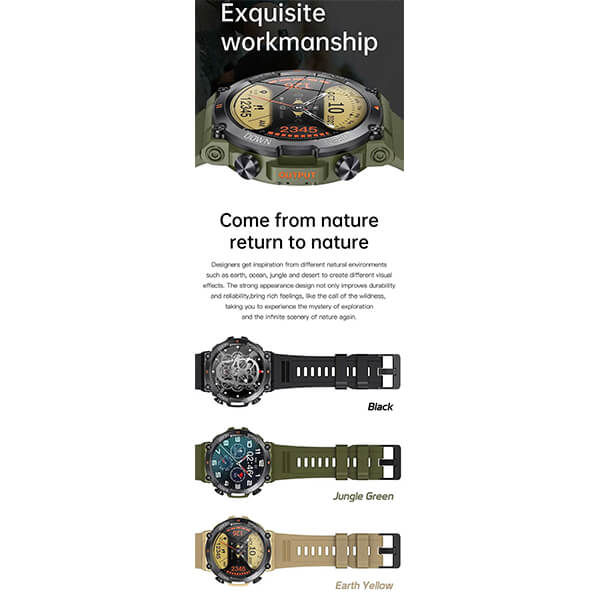 Smartwatch Bakeey  K76 Pro - Army Green