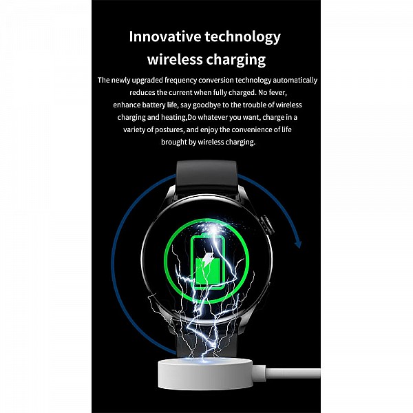 Smartwatch Microwear GT5 - Black Leather