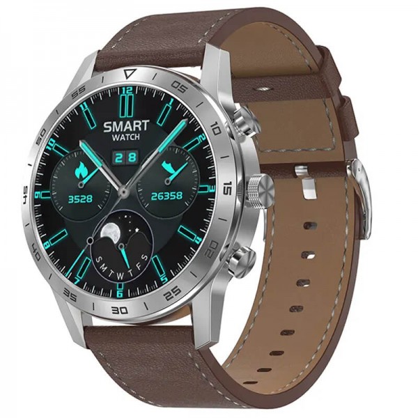 Smartwatch Microwear DT70 Pro  Ελληνικό μενού  - Brown Leather