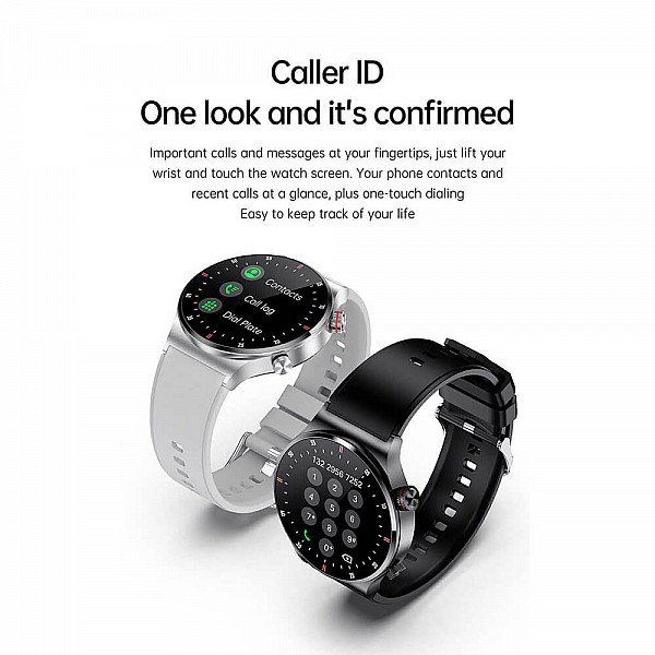 Smartwatch Microwear QW33 - Black Steel