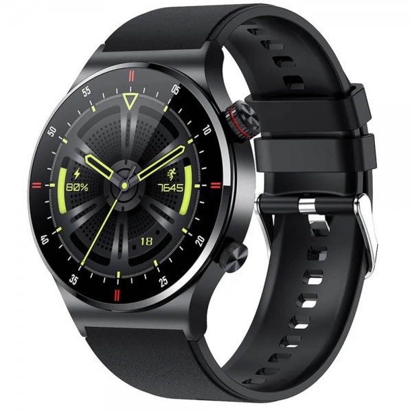 Smartwatch Microwear QW33 - Black Steel