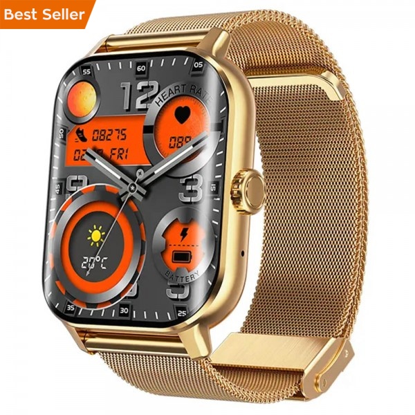 Smartwatch Microwear F12 - Gold Steel