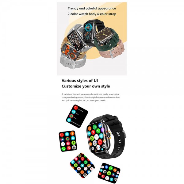 Smartwatch Microwear F12 - Steel Silver
