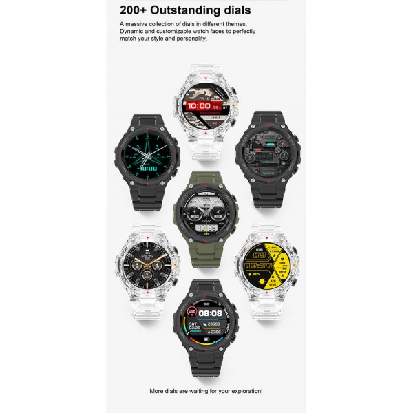 Smartwatch Microwear DT5 - Black