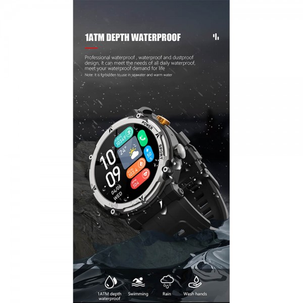 Smartwatch Microwear C21 Pro 410mah - Black 