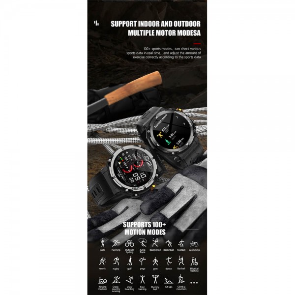 Smartwatch Microwear C21 Pro 410mah - Black 