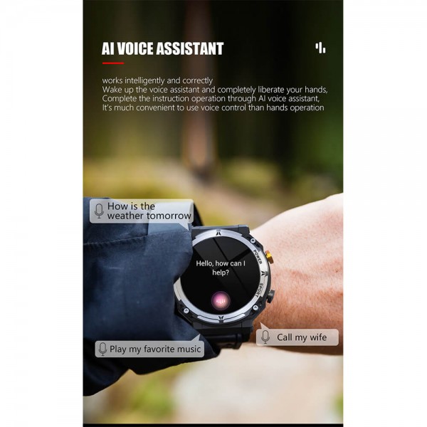 Smartwatch Microwear C21 Pro 410mah - Black 