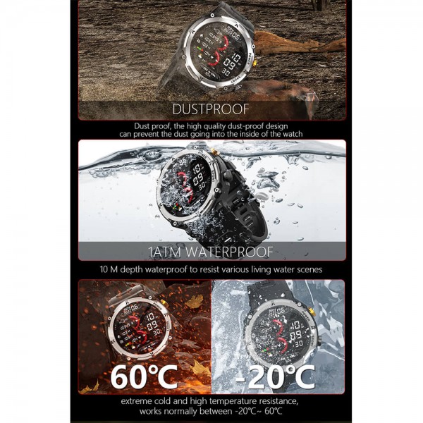 Smartwatch Microwear C21 Pro 410mah - Black 