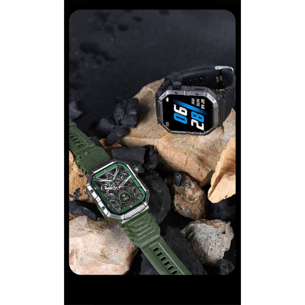 Smartwatch Microwear GW55 - Black  SIlicone