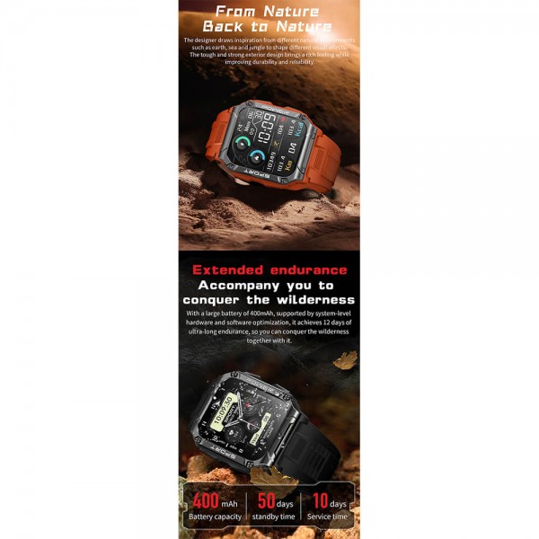 Smartwatch Microwear NX6  - Orange
