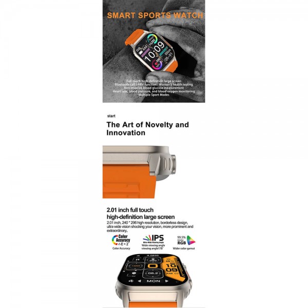 Smartwatch Microwear G41 - Orange