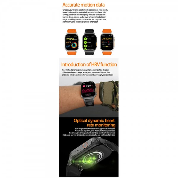 Smartwatch Microwear G41 - Silver STeel