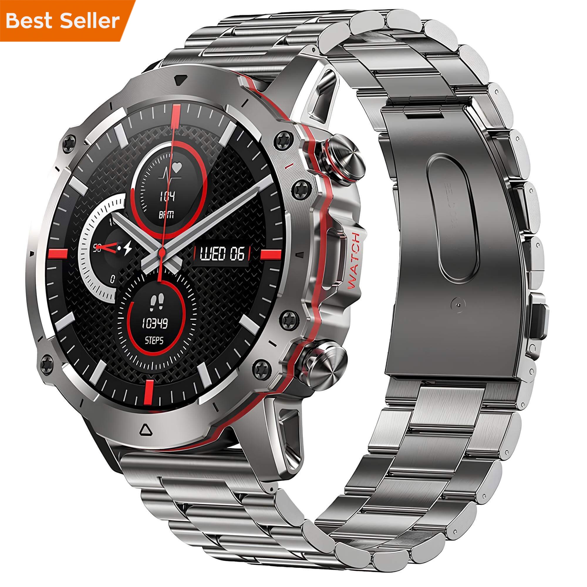 Smartwatch Microwear AK56 400mAh - Silver  Steel 