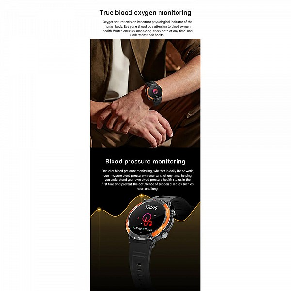 Smartwatch Microwear X11 420mAh - Black Blue