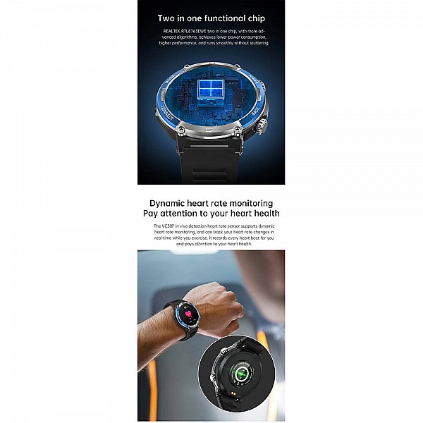 Smartwatch Microwear X11 420mAh - Black Blue