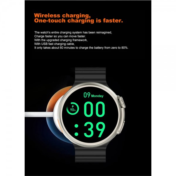Smartwatch Microwear T78 Ultra Ελληνικό Μενού- Orange