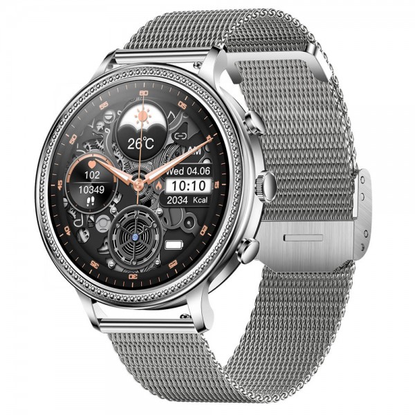 Smartwatch Microwear V60 - Steel SIlver