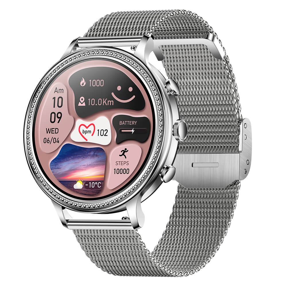Smartwatch Microwear V60 - Steel SIlver