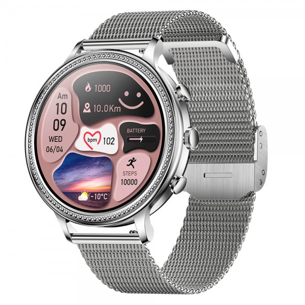 Smartwatch Microwear V60 - Steel SIlver
