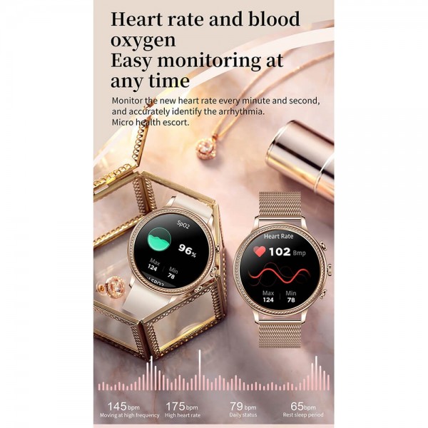 Smartwatch Microwear V60 - Steel Black