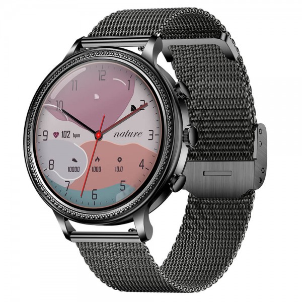 Smartwatch Microwear V60 - Steel Black